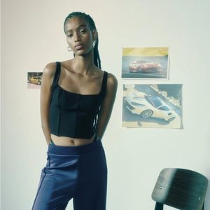 Zara stretch corset style top